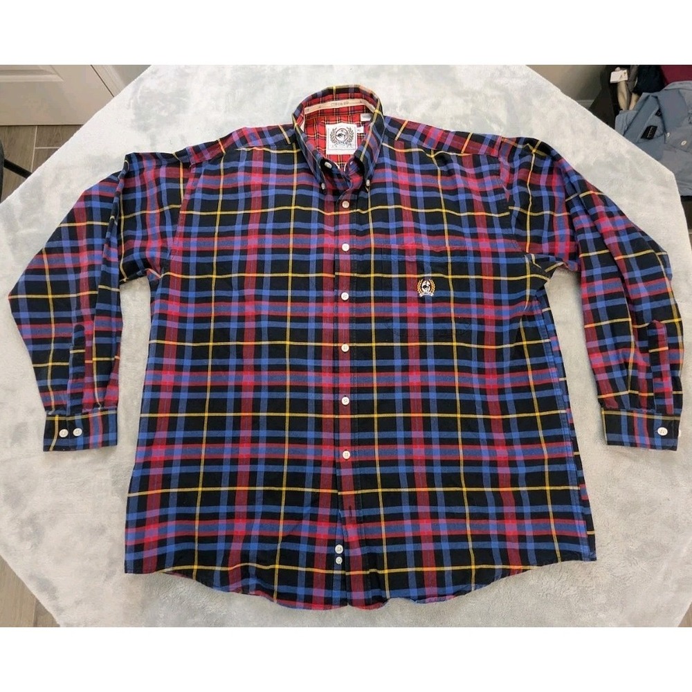 Cinch Western Shirt Mens XL Multicolor Plaid Long Sleeve Casual Button Down